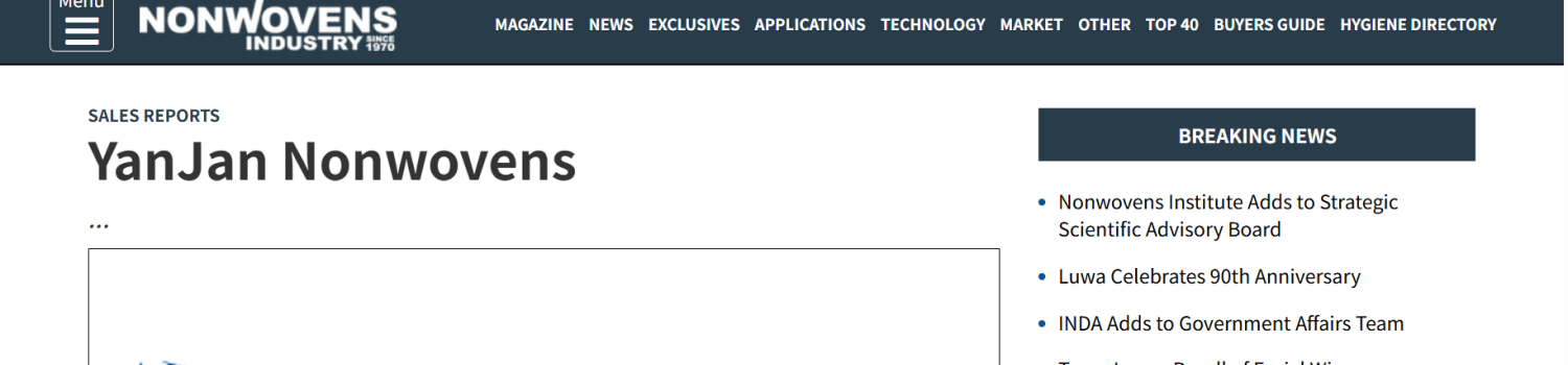 non-woven masterbatch